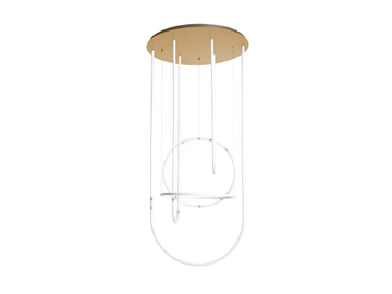 UNSEEN - LED brass and polycarbonate pendant lamp by Petite Friture - view 3